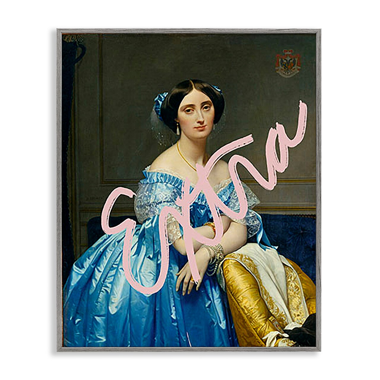 Stupell Industries Extra Classical Portrait Framed Giclee Wall Art Design by Ashley Singleton